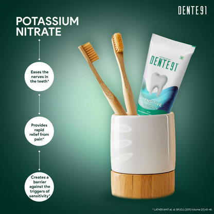 Dente91 Sensitive Toothpaste Reduces Hypersensitivity Strengthens Enamel Repairs Cavities