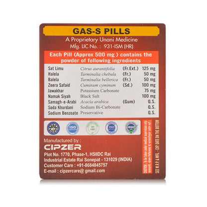 Cipzer Gas –S Pills