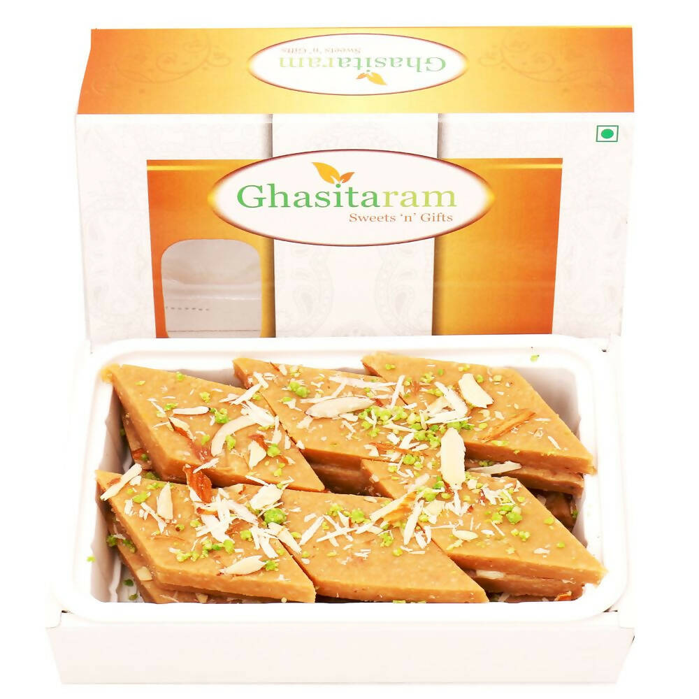 Ghasitaram Jaggery (Gud) Kaju Katli Sweets
