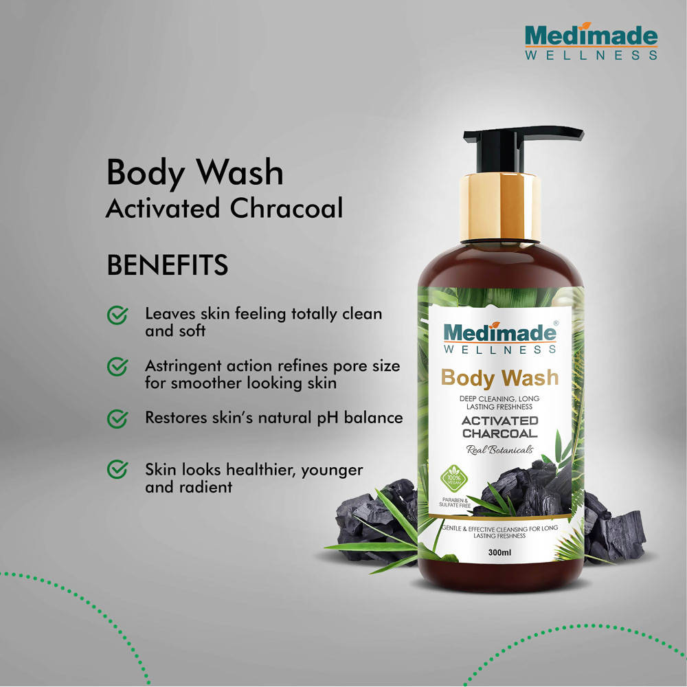 Medimade Wellness Activated Charcoal Body Wash - DrMediCart