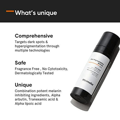 Minimalist Anti-Pigmentation Actives 08% Face Cream - DrMediCart