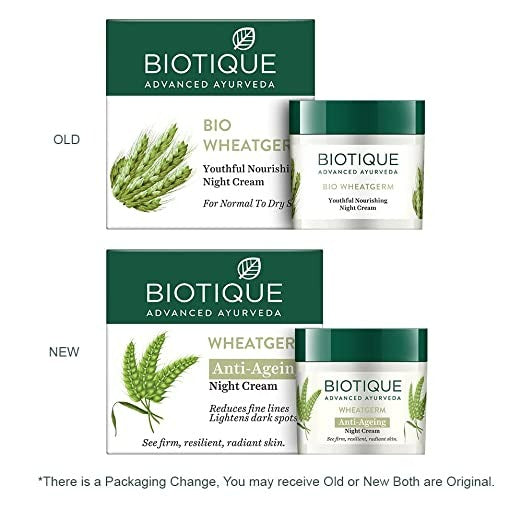 Buy Biotique Advanced Ayurveda WheatGerm age support     Night Cream from DrMediCart, Ship from India to USA