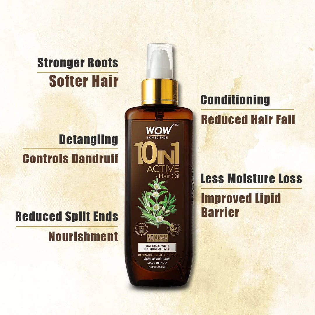 Wow Skin Science 10 In 1 Miracle Hair Oil - Drmedicart