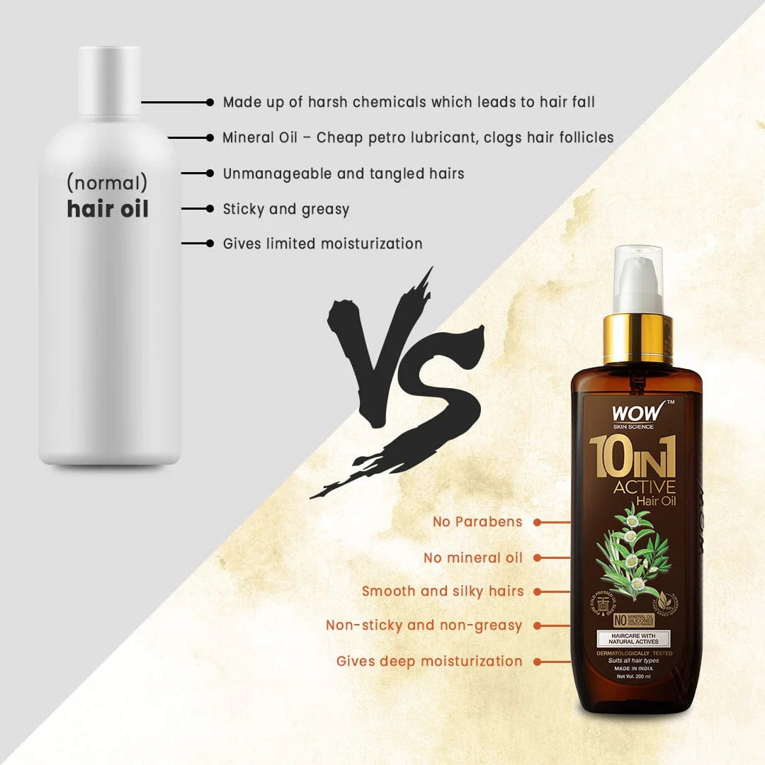 Wow Skin Science 10 In 1 Miracle Hair Oil - Drmedicart