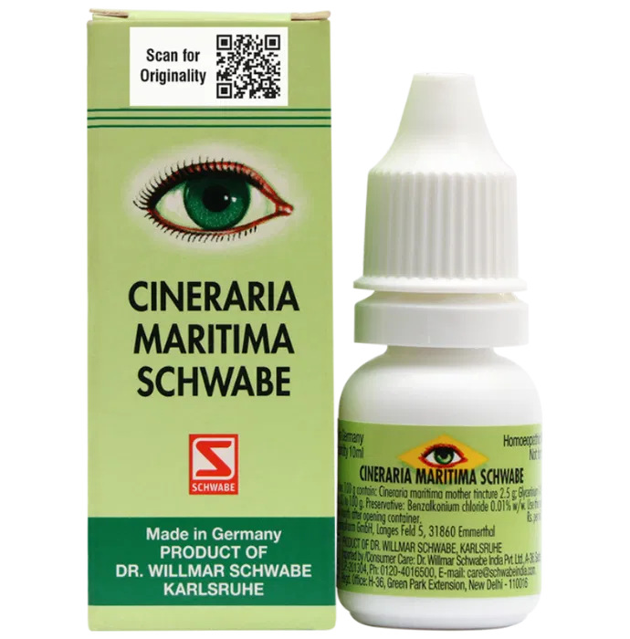 Buy Dr. Willmar Schwabe India Cineraria Maritima Eye Drop Without Alcohol from DrMediCart, Ship from India to USA