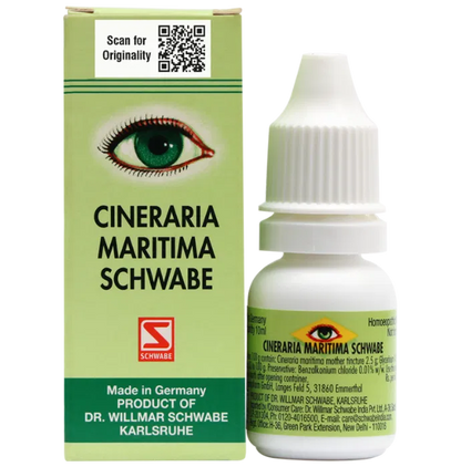 Buy Dr. Willmar Schwabe India Cineraria Maritima Eye Drop Without Alcohol from DrMediCart, Ship from India to USA