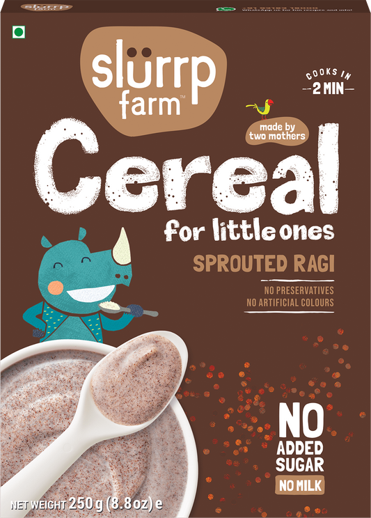 Buy Slurrp Farm Sprouted Ragi Cereal For Little ones from DrMediCart, Ship from India to USA