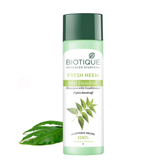 Buy Biotique Bio/Fresh Neem Anti Dandruff Shampoo & Conditioner from DrMediCart, Ship from India to USA