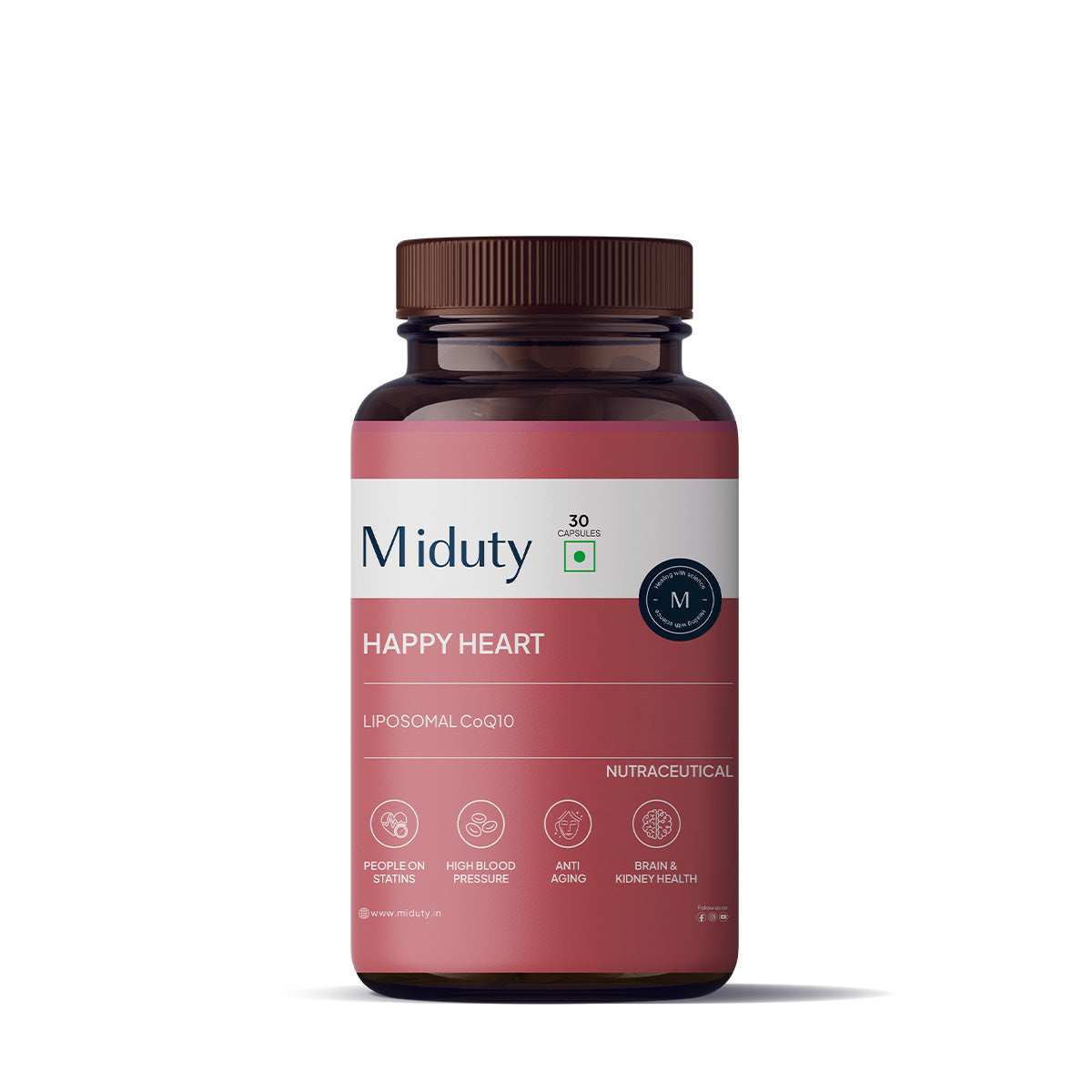 Buy Miduty by Palak Notes Happy Heart Capsules from DrMediCart, Ship from India to USA