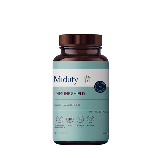 Buy Miduty by Palak Notes Immune Shield Seasonal Allergies Capsules from DrMediCart, Ship from India to USA