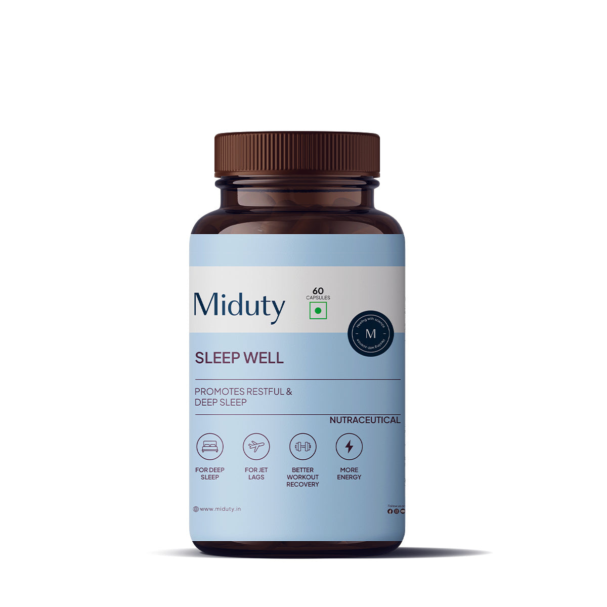 Buy Miduty by Palak Notes Sleep Well Capsules from DrMediCart, Ship from India to USA
