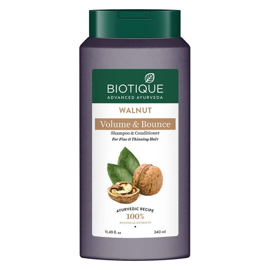 Buy Biotique Advanced Ayurveda Bio Walnut Bark Volumizing Shampoo For Fine & Thinning Hair from DrMediCart, Ship from India to USA