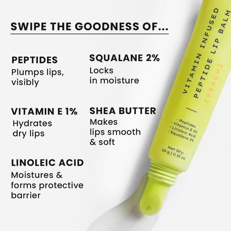 Hyphen By Kriti Sanon Vitamin Infused Peptide Lip Balm - Peach