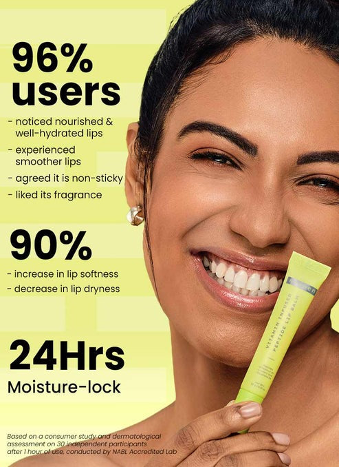 Hyphen By Kriti Sanon Vitamin Infused Peptide Lip Balm - Vanilla, for Dry & Chapped Lips, Hydrating & Moisturizing Balm
