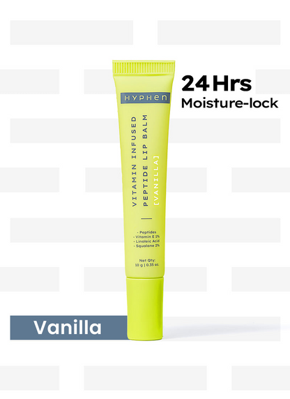 Hyphen By Kriti Sanon Vitamin Infused Peptide Lip Balm - Vanilla, for Dry & Chapped Lips, Hydrating & Moisturizing Balm