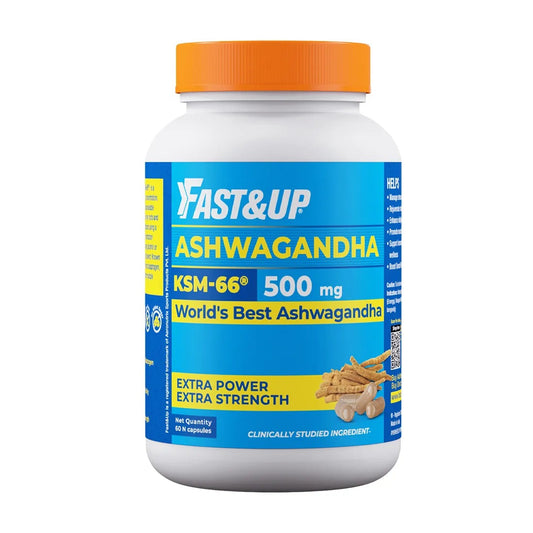 Buy Fast&Up Ashwagandha KSM-66 600mg Capsules - Unflavored from DrMediCart, Ship from India to USA