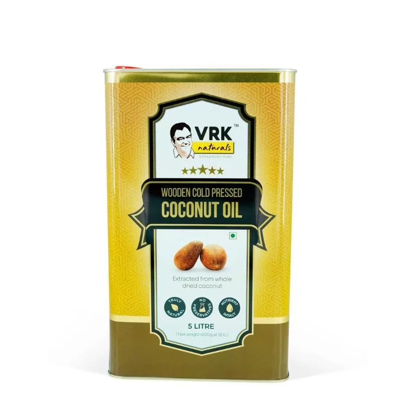 Vrk Naturals Wooden Cold Pressed Coconut Oil