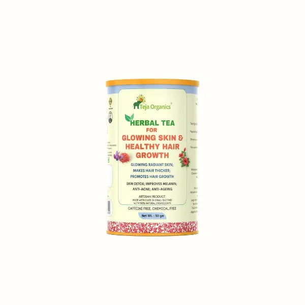 Teja Organics Skin Glow & Hair Growth Herbal Tea - Drmedicart