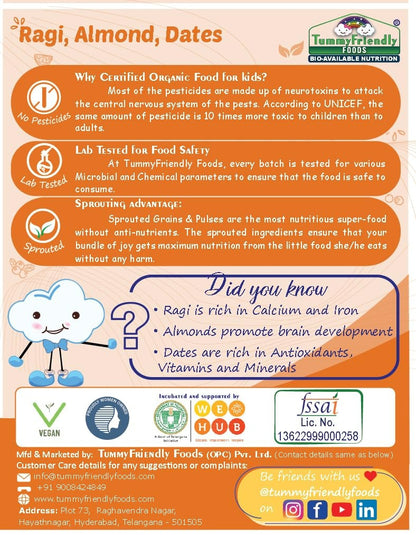 TummyFriendly Foods Organic Millet Khichdi Mix With Vegetables for Toddler Cereal - Drmedicart
