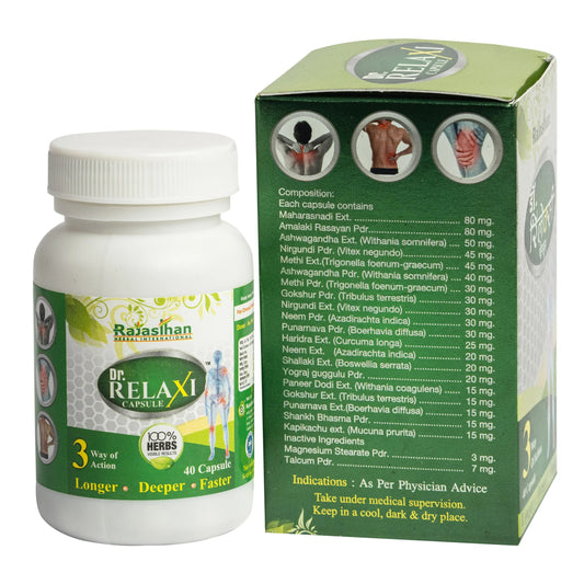 Buy Dr Relaxi Herbal Capsules for Joints Pain and Arthritis from DrMediCart, Ship from India to USA