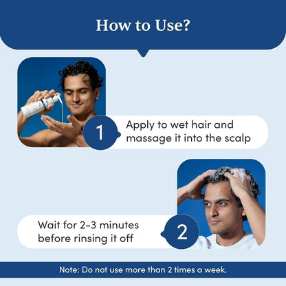 Man Matters 2% Ketoconazole Anti Dandruff Shampoo, Cruelty Free, Vegan, No Side Effects