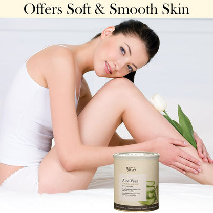 Rica Aloe Vera Liposoluable Hair Removal Wax Cream for Arms, Chest, Legs, Back, and Full Body
