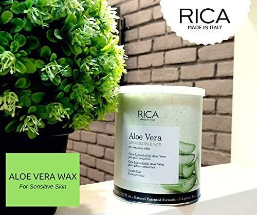 Rica Aloe Vera Liposoluable Hair Removal Wax Cream for Arms, Chest, Legs, Back, and Full Body