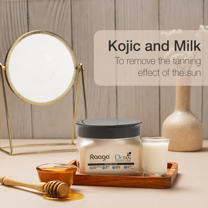 Raaga Professional De Tan Removal Cream With Kojic & Milk