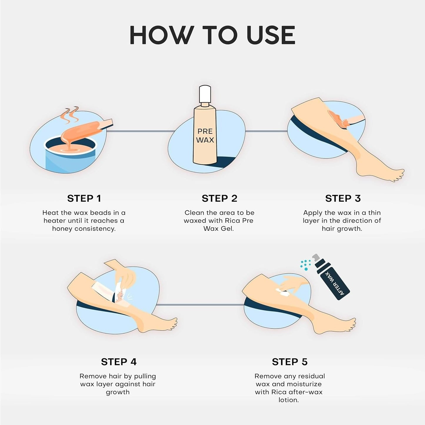 Rica Brazilian Wax with Avocado Butter, Natural & Stripless Wax