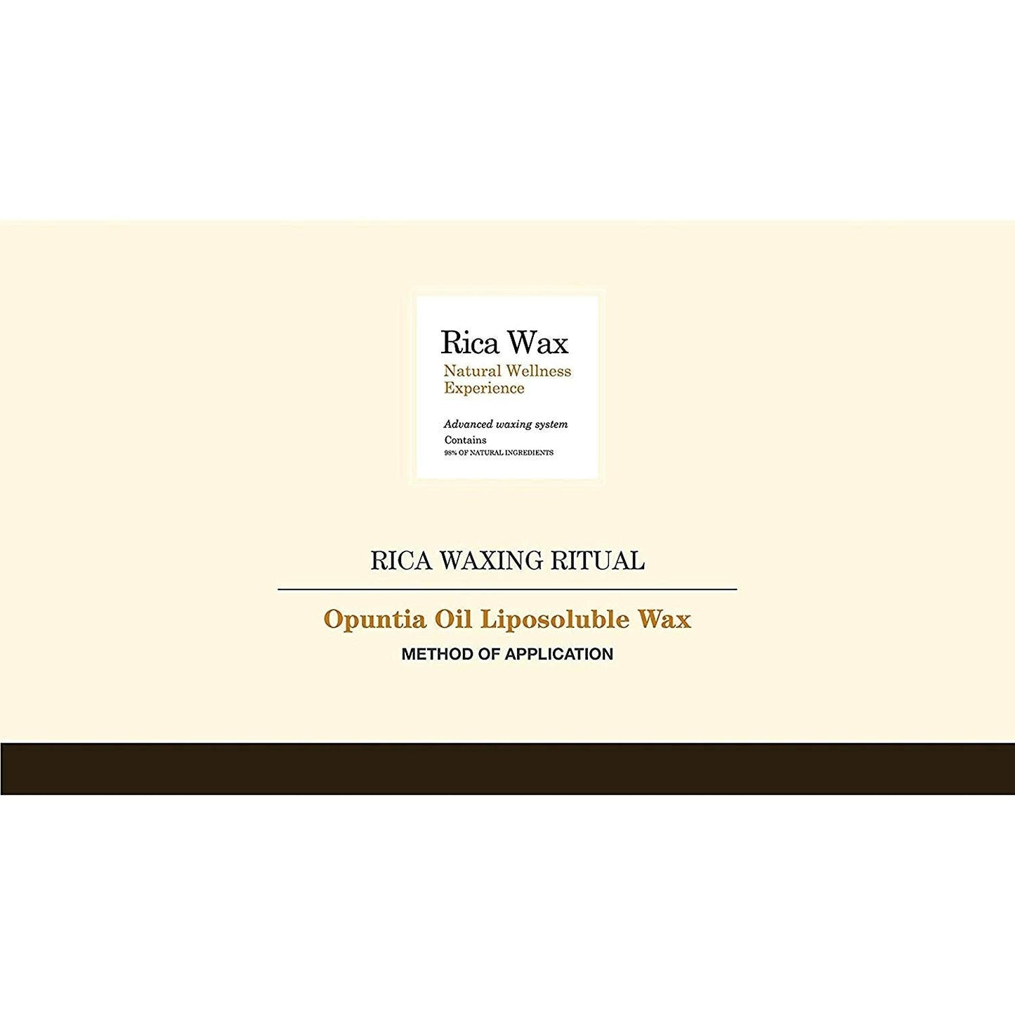 Rica White Chocolate Liposoluble Wax for Dry Skin With Natural Beeswax
