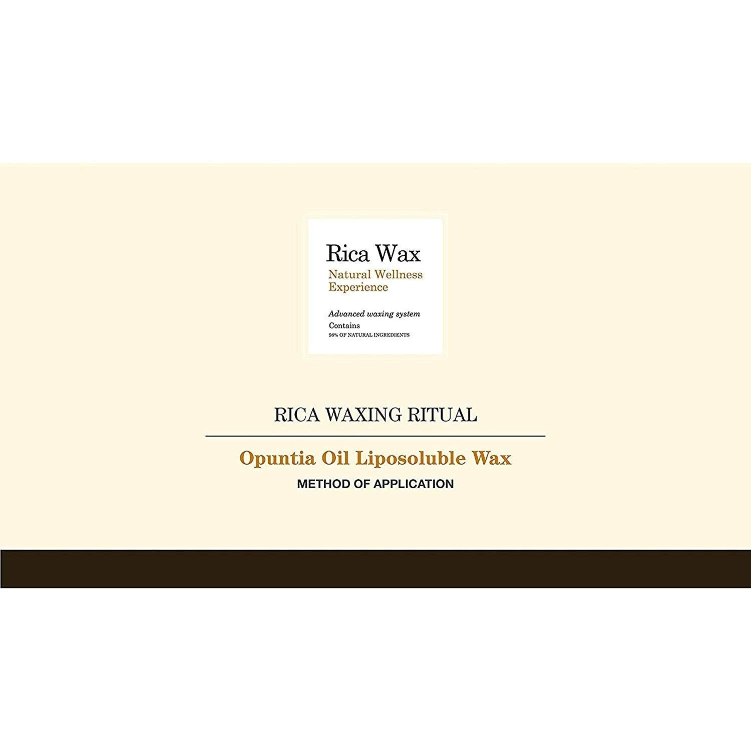 Rica White Chocolate Liposoluble Wax for Dry Skin With Natural Beeswax