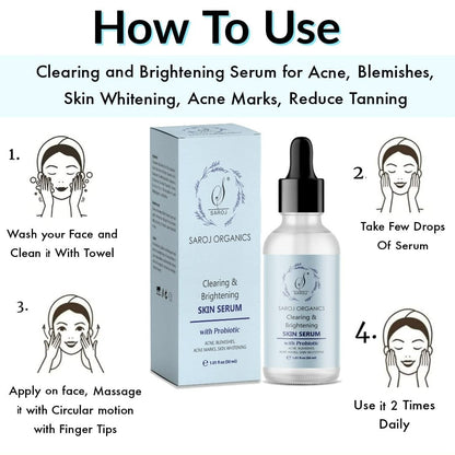 Saroj Organics Clearing And Brightening Skin Serum