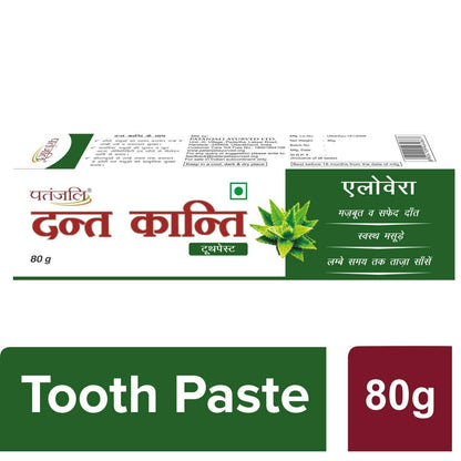 Patanjali Dant Kanti Aloevera Gel Tooth Paste (80 GM)