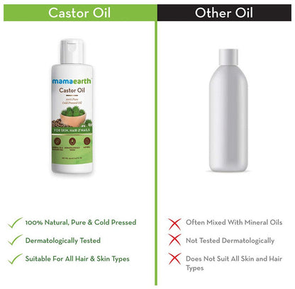 Mamaearth Castor Oil For Skin , Hair and Nails