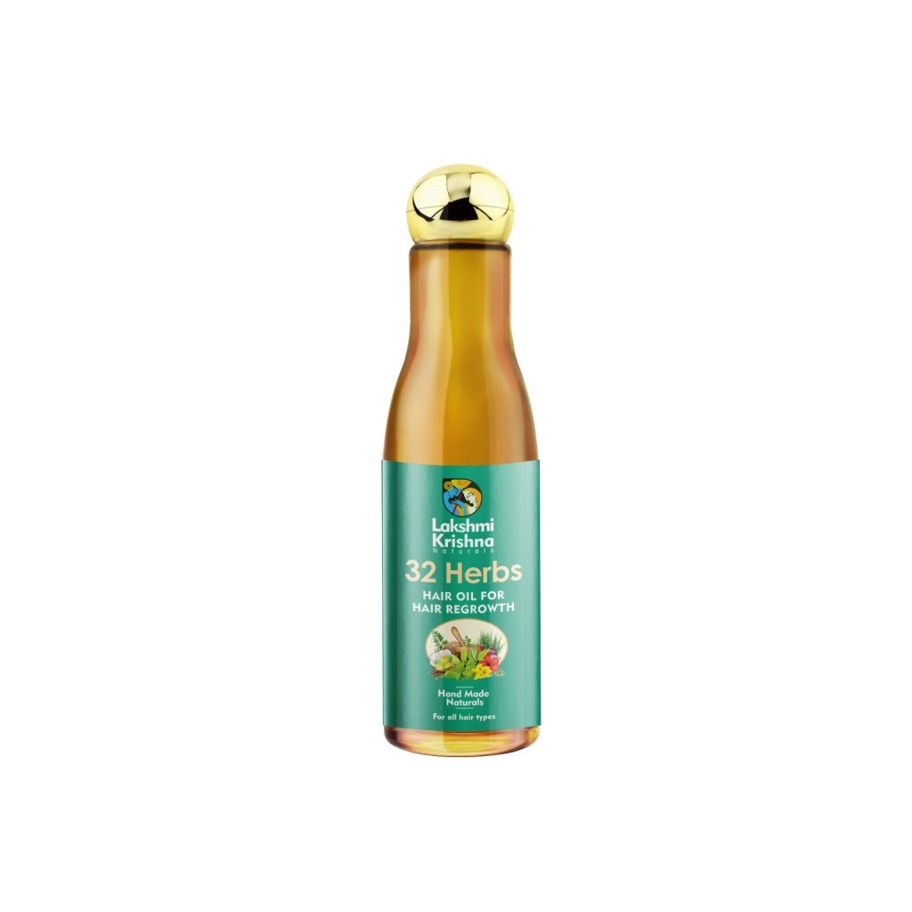 Lakshmi Krishna Naturals 32 Herbs Hair Oil for Hair Regrowth