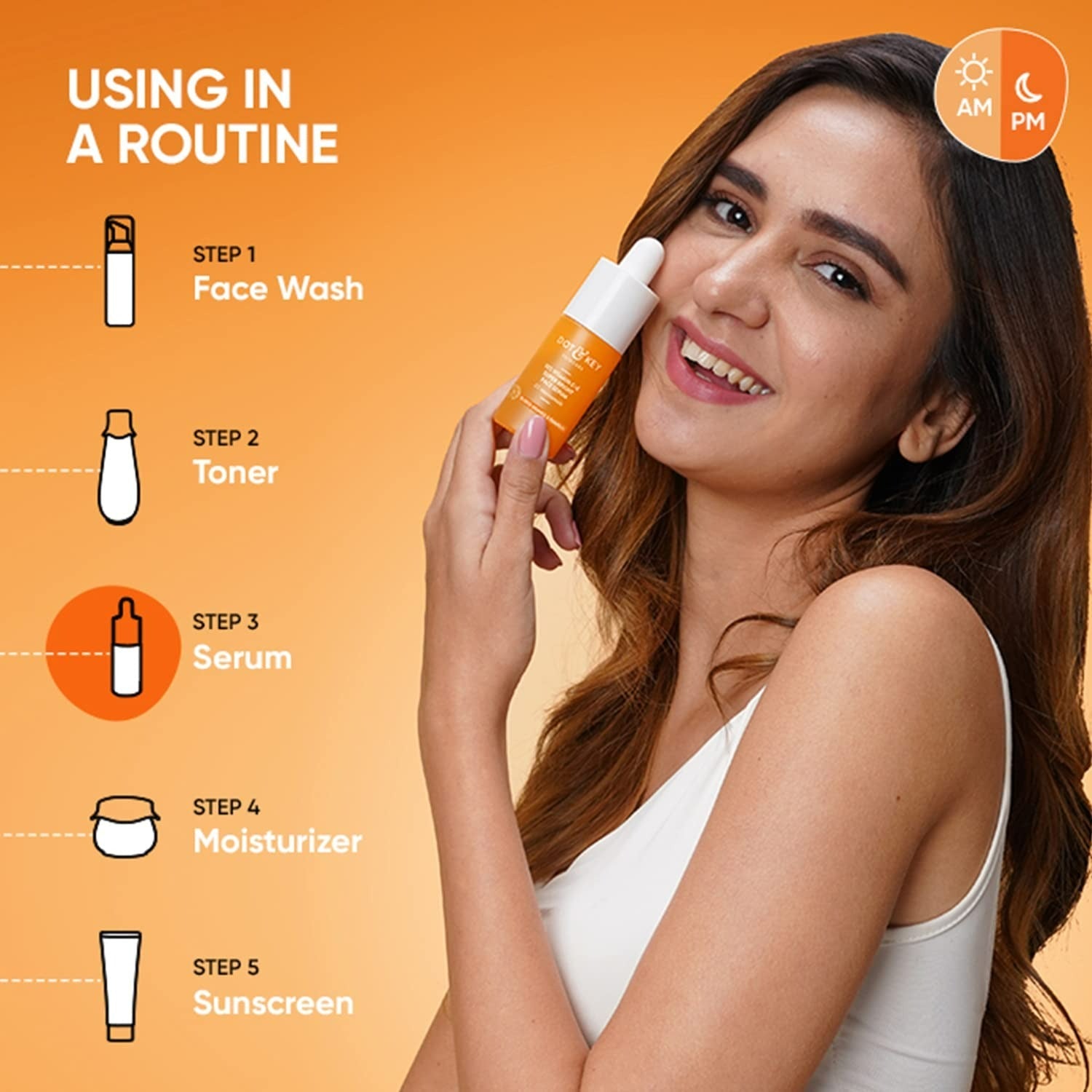 Dot & Key 10% Vitamin C+E Super Bright Face Serum With 5% Niacinamide, Glows Skin