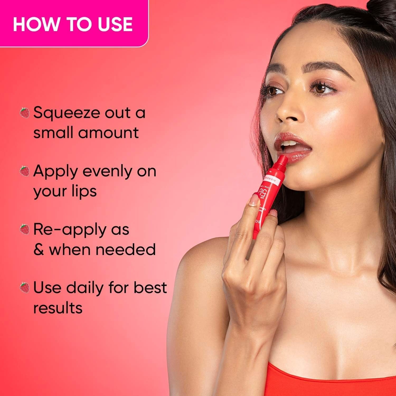 Dot & Key Barrier Repair Ceramide & Peptide SPF 50+, PA+++ Lip Balm - Red Romance