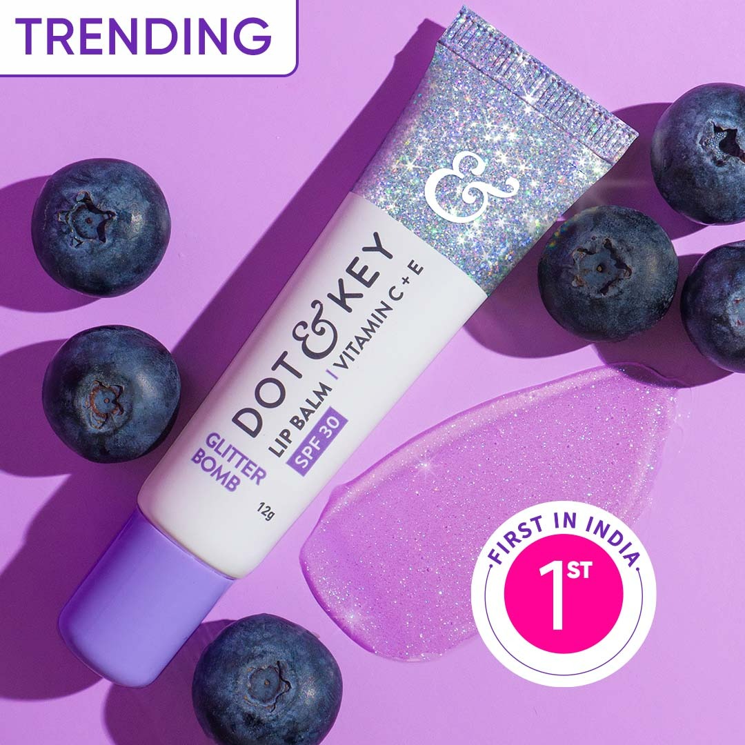 Dot & Key Glitter Bomb Lightweight Vitamin C + E & SPF 30 PA+++ Lip Balm