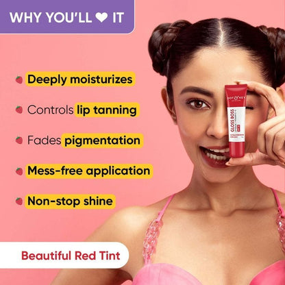 Dot & Key Gloss Boss Strawberry Red Lip Balm