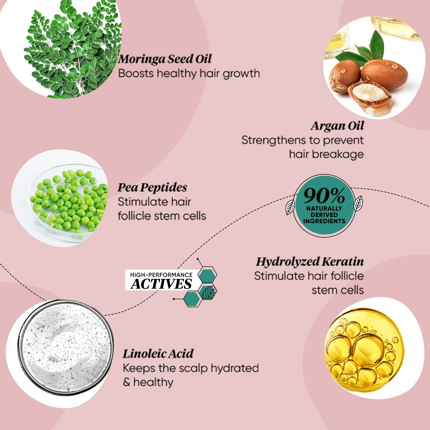 Dot & Key Pea Peptide Strengthening Moringa & Argan Hair Mask