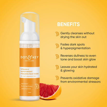 Dot & Key Vitamin C Super Bright Foaming Face Wash