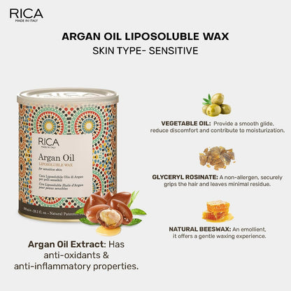 Rica Argan Oil Liposoluable Wax for Sensitive Skin