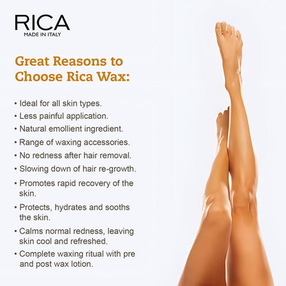 Rica Cotton Milk Pre-Wax Gel Cleansing Waxing Hair Cleaning with Naural Extracts for Hydration & Softening Skin