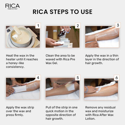Rica Golden Liposoluble Hair Removal Wax For All Skin Types, With Natural Ingredients