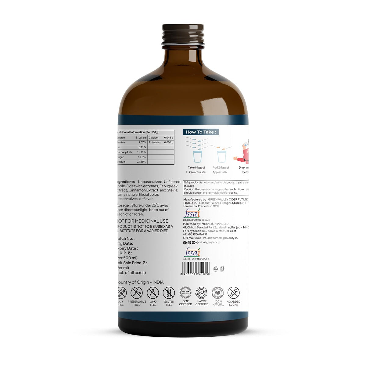 Miduty by Palak Notes Apple Cider Vinegar