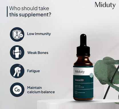 Miduty by Palak Notes Coco D3 in MCT Oil