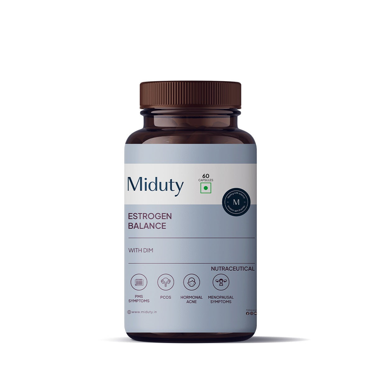 Buy Miduty by Palak Notes Estrogen Balance With Dim Capsules from DrMediCart, Ship from India to USA