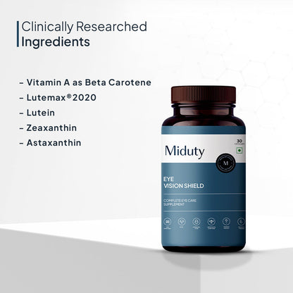 Miduty by Palak Notes Eye Vision Shield Complete Eye Care Capsules