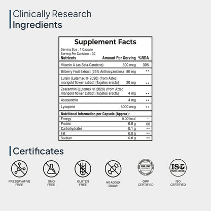 Miduty by Palak Notes Eye Vision Shield Complete Eye Care Capsules