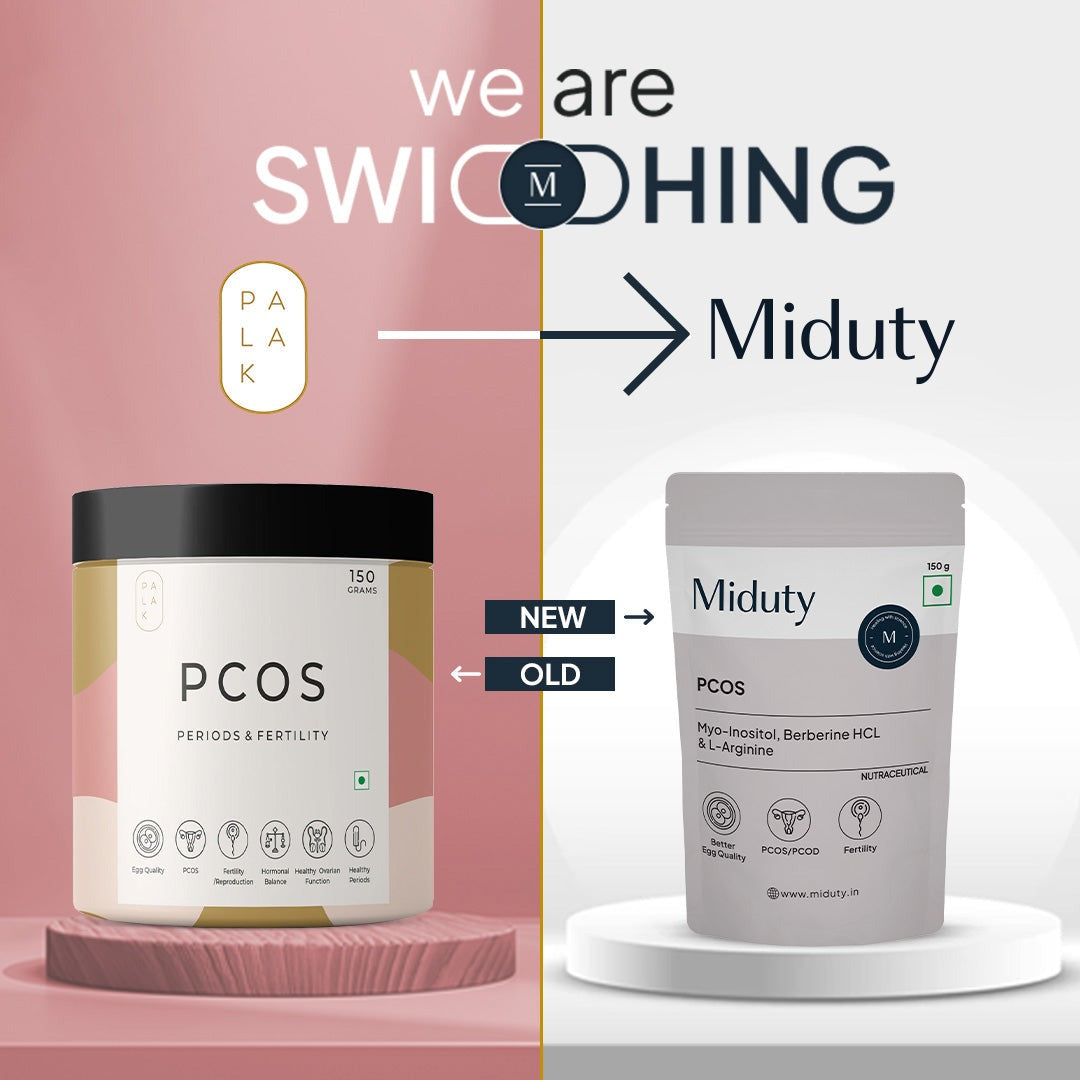 Miduty by Palak Notes PCOS Periods Fertility Powder